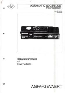 Agfa Agfamatic 5008 manual. Camera Instructions.